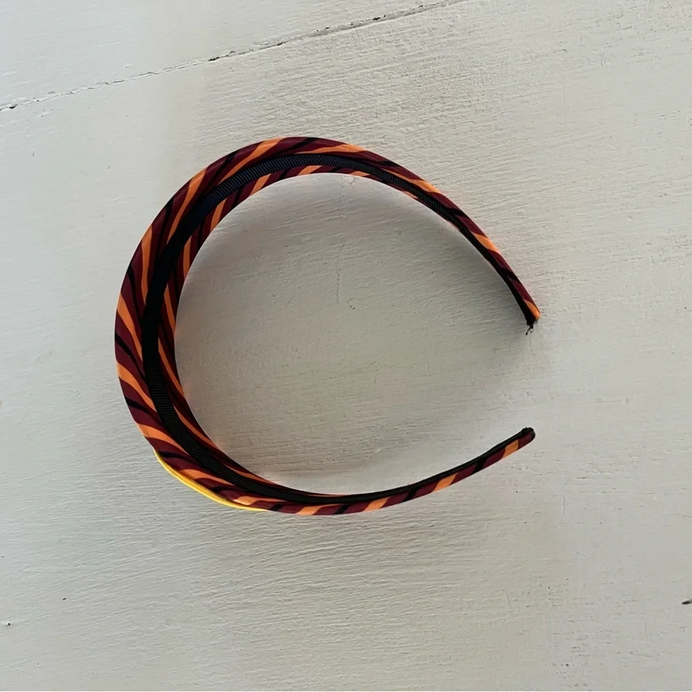 Harry Potter Gryffindor Headband Hogwarts House Crest Red Gold Striped